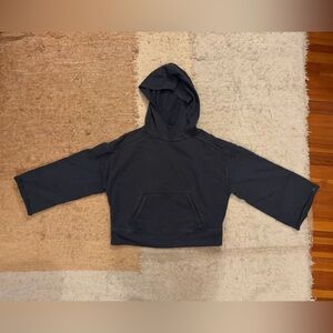 ALO Yoga Black Cropped Hoodie Jacket